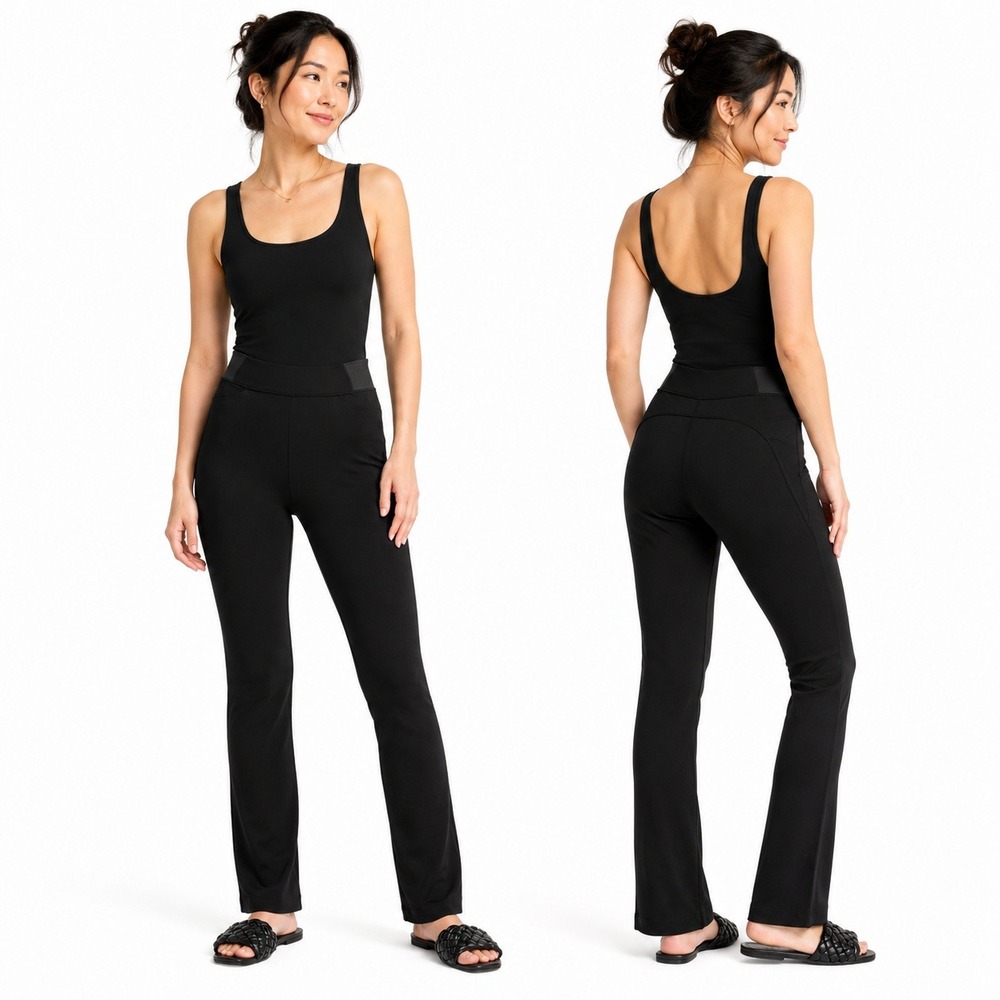 Women's Flare Leggings by‎ A New Day Ponte Black Size L New With Tags